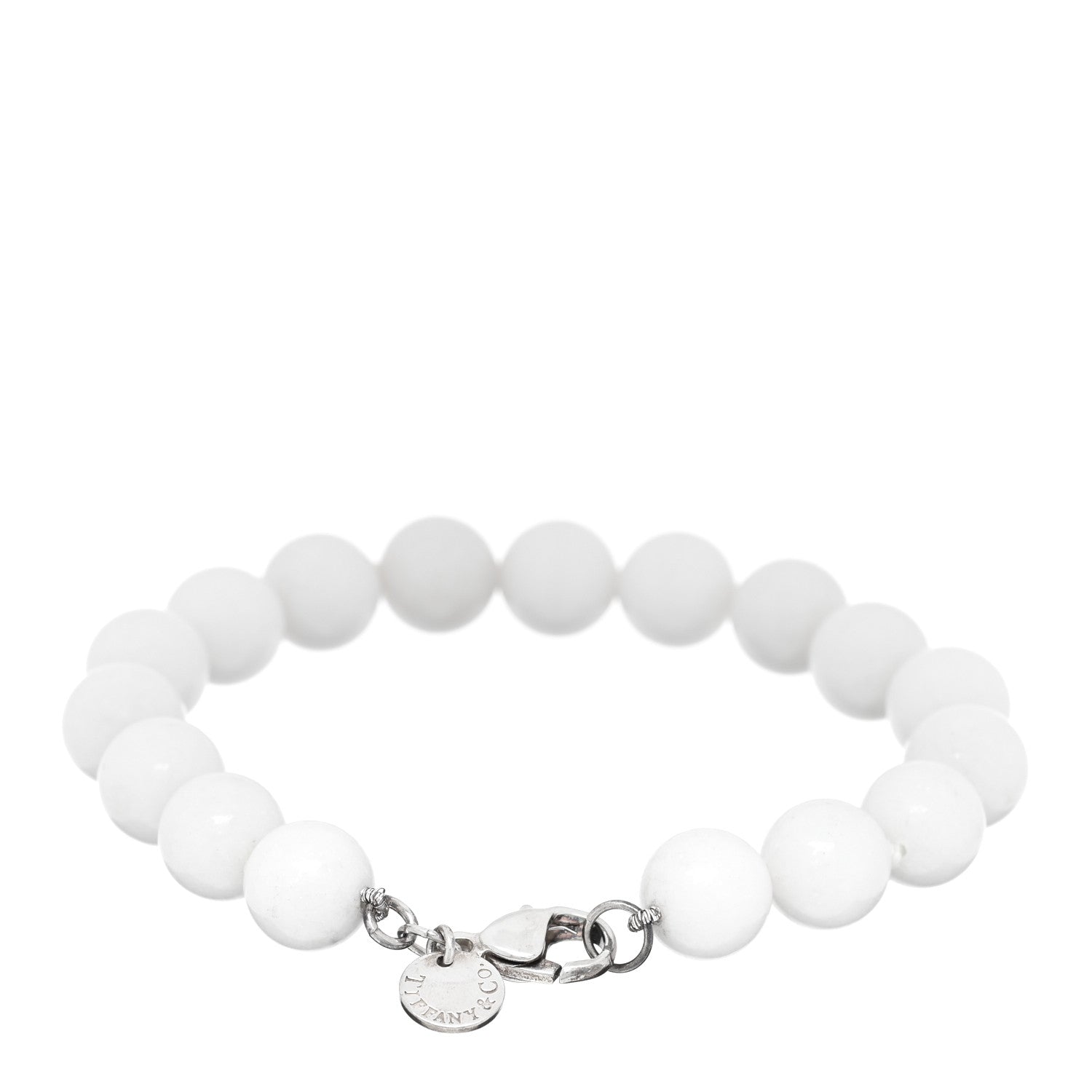 Tiffany Sterling Silver Dolomite Bead Toggle Bracelet 2 of 5