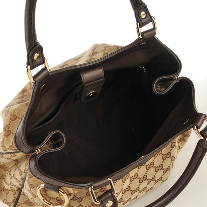 Gucci Monogram Medium Sukey Tote Dark Brown 7 of 7