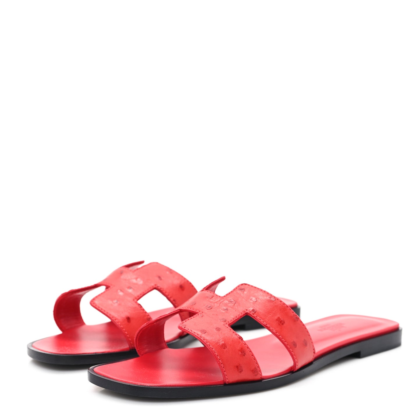 Ostrich Oran Sandals 38 Rose Cotinga