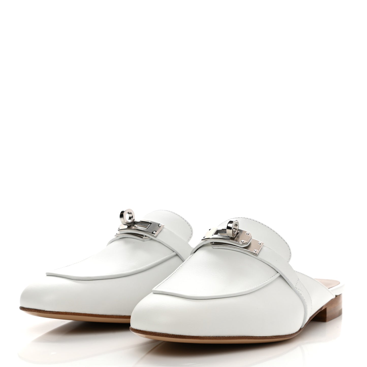Calfskin Oz Mules 35.5 White