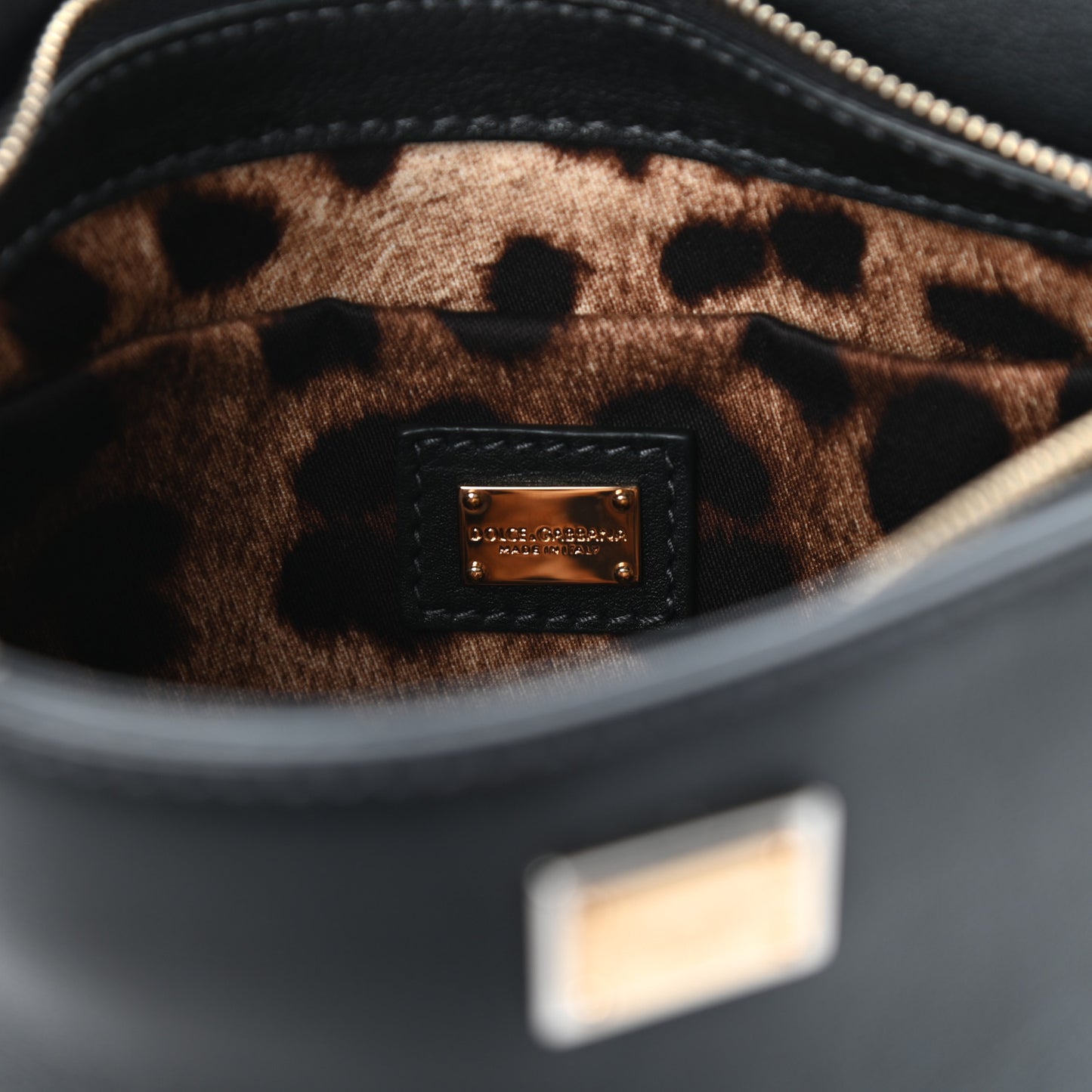 Vitello Top Handle Bucket Bag Black