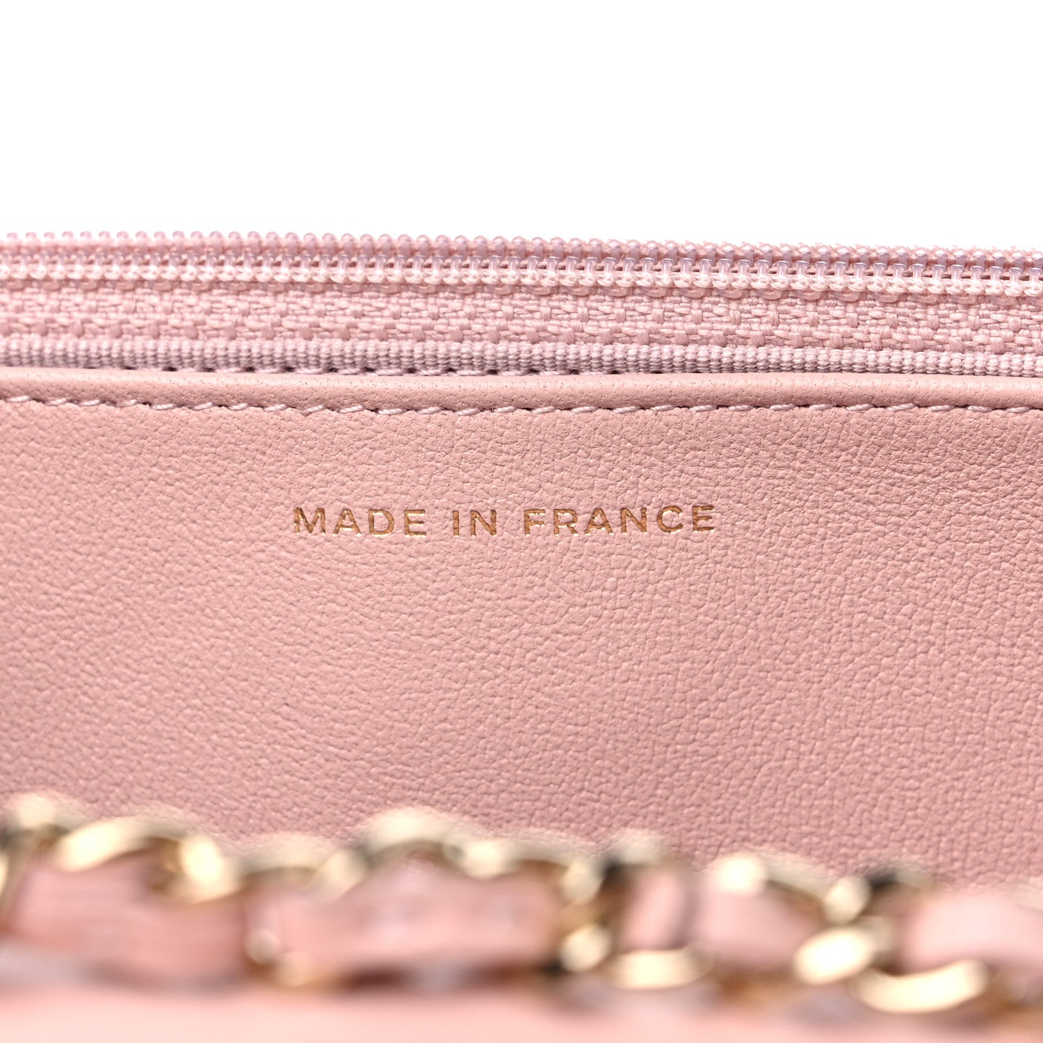 Chanel Lambskin Quilted Trendy Chain CC Wallet On Chain WOC Light Pink 7 of 11