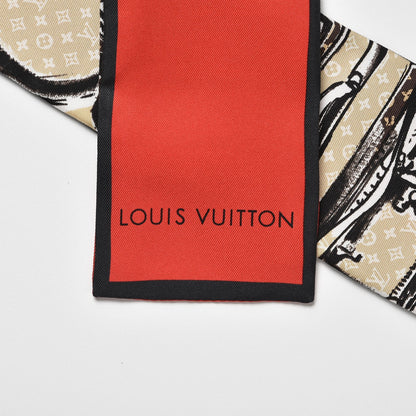 Louis Vuitton Silk Monogram Trunks Bandeau Brown 3 of 4