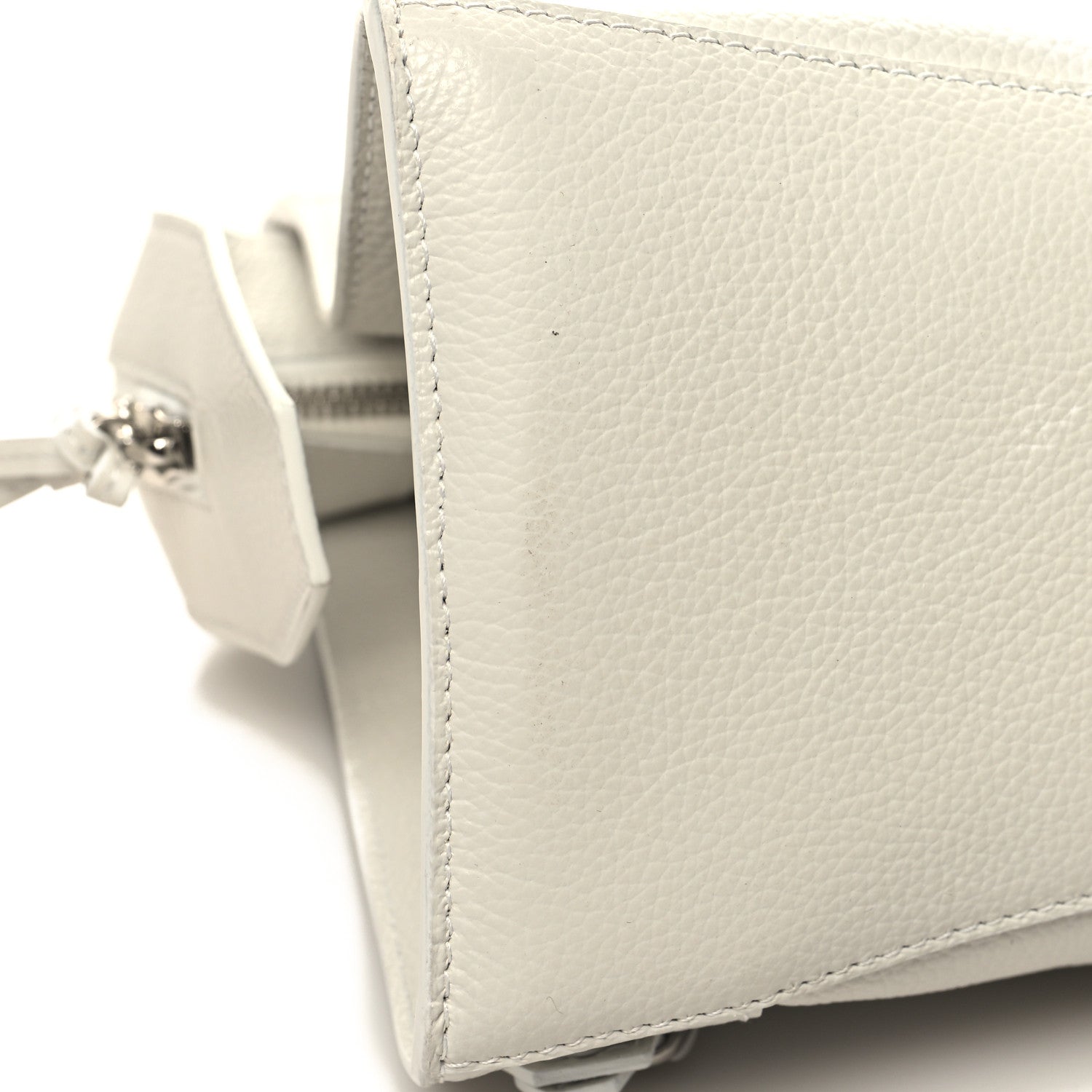 Balenciaga Grained Calfskin Neo Classic Silver Hardware S City White 12 of 12