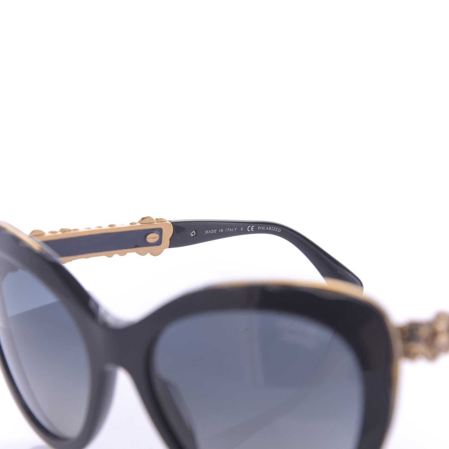 Chanel Polarized Bijou Cat Eye Sunglasses 5354 Navy 6 of 7