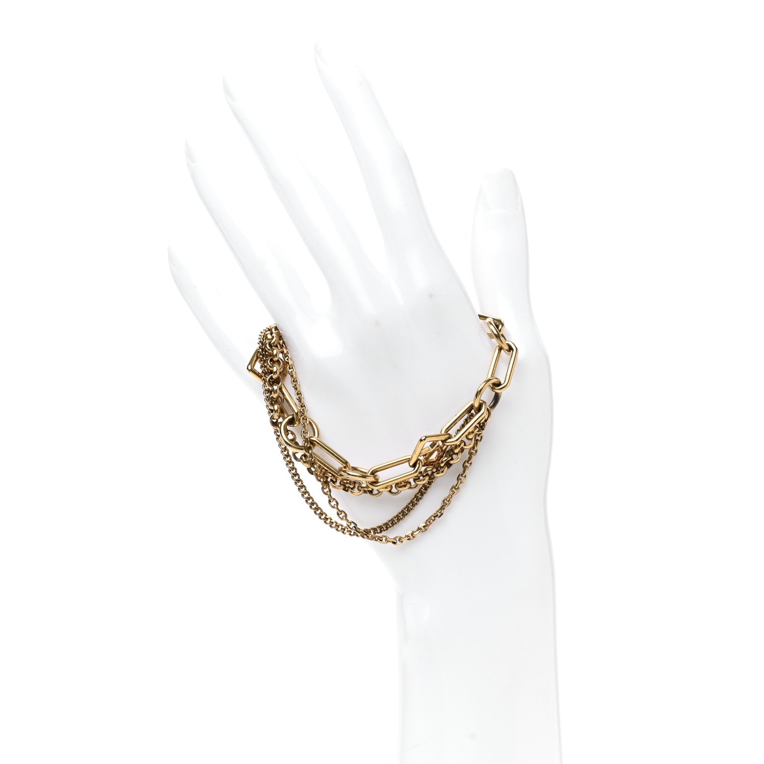 Louis Vuitton Vegas Chain Bracelet Gold 2 of 5