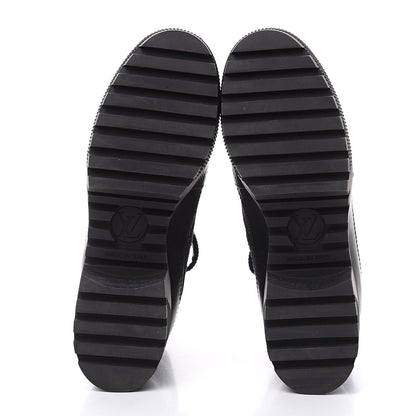 Louis Vuitton Suede Calfskin Laureate Platform Desert Boots Black 36 5 of 10