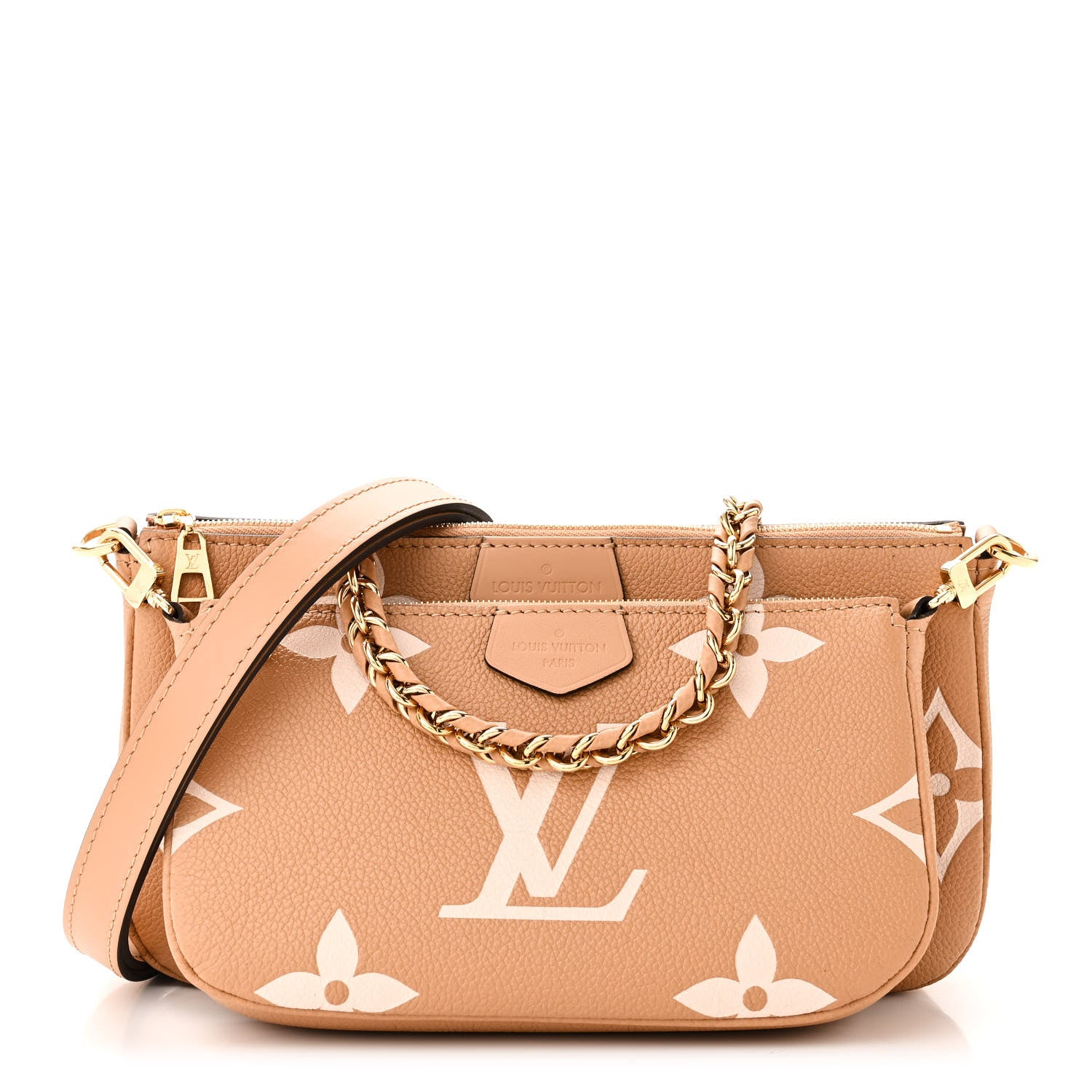 Louis Vuitton Empreinte Monogram Giant Multi Pochette Accessories Arizona Creme 1 of 10