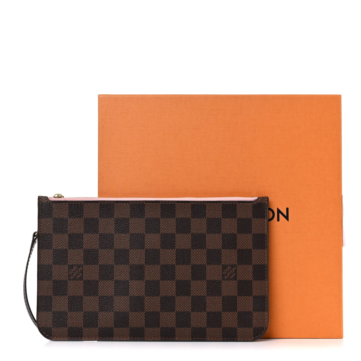 Louis Vuitton Damier Ebene Neverfull MM GM Pochette Rose Ballerine 9 of 9