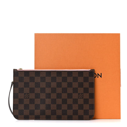Louis Vuitton Damier Ebene Neverfull MM GM Pochette Rose Ballerine 9 of 9
