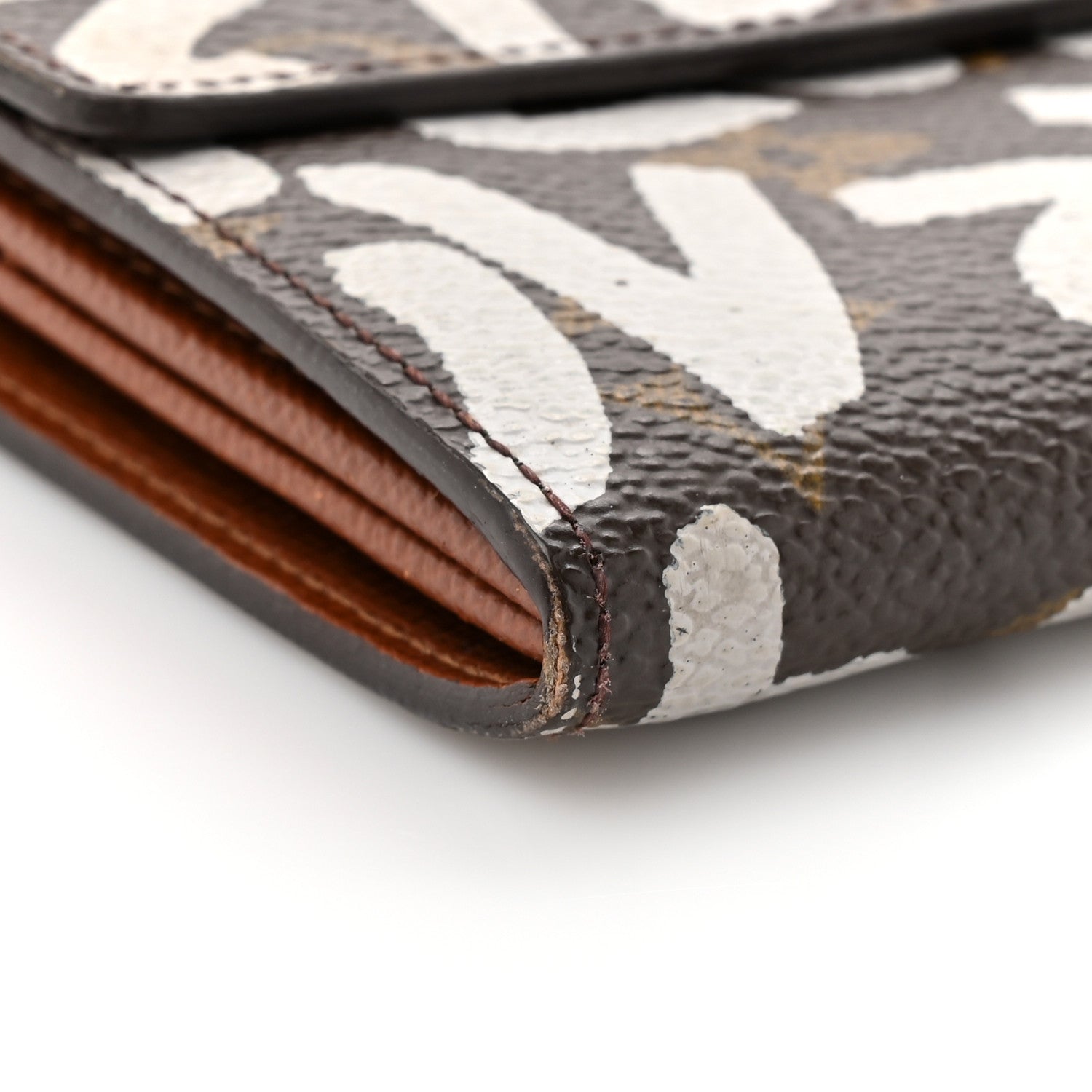 Louis Vuitton Monogram Graffiti Porte-Monnaie Wallet Silver 8 of 12