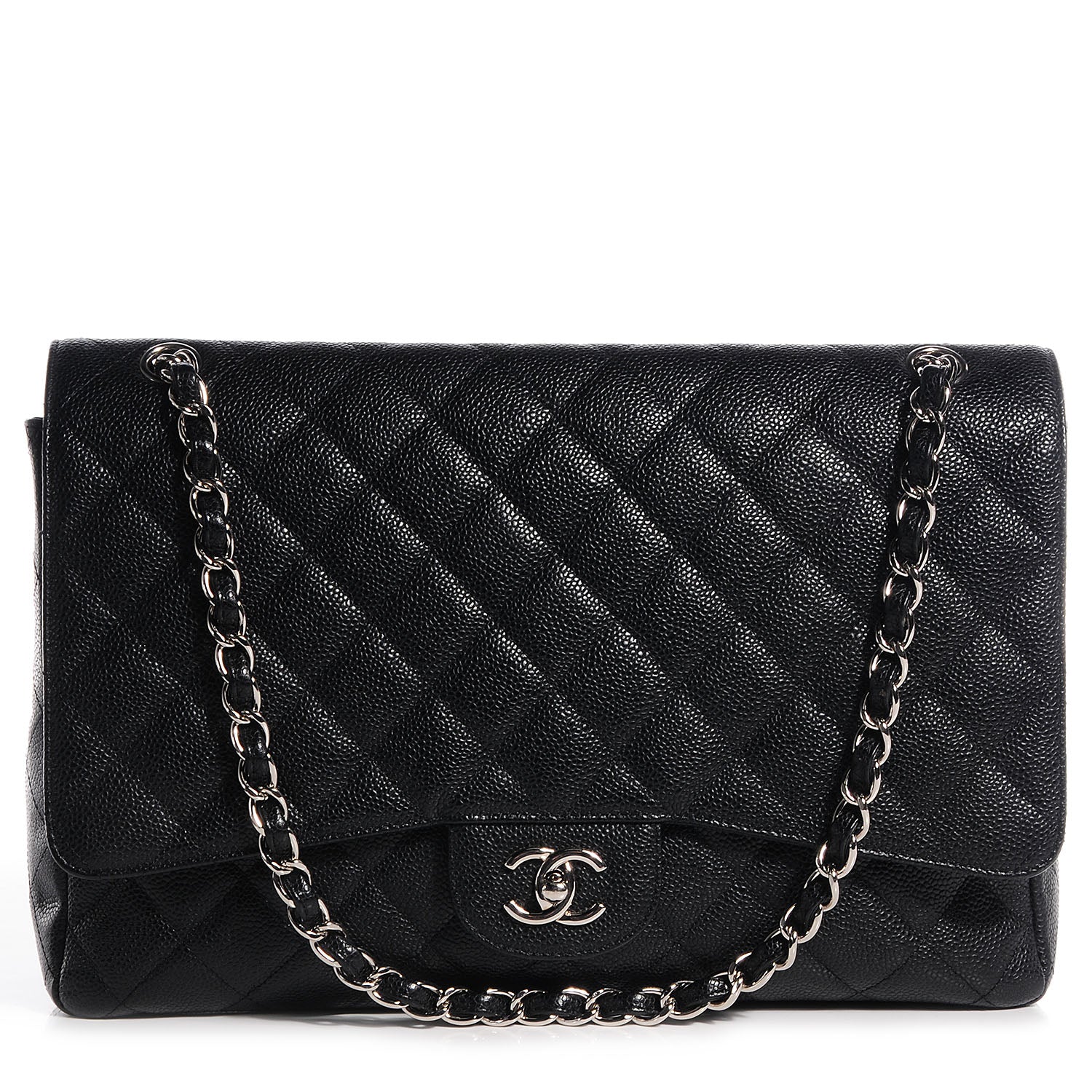 Chanel Caviar Maxi Single Flap Black 1 of 8