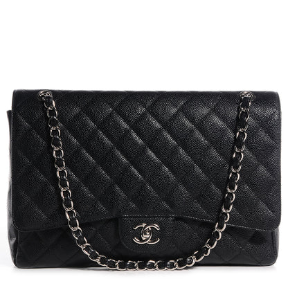 Chanel Caviar Maxi Single Flap Black 1 of 8