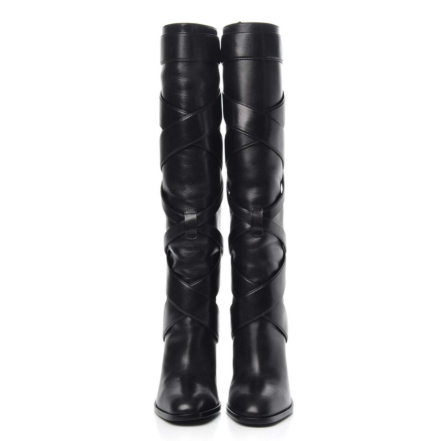 Seta Calfskin Knee High Boot 36.5 Black
