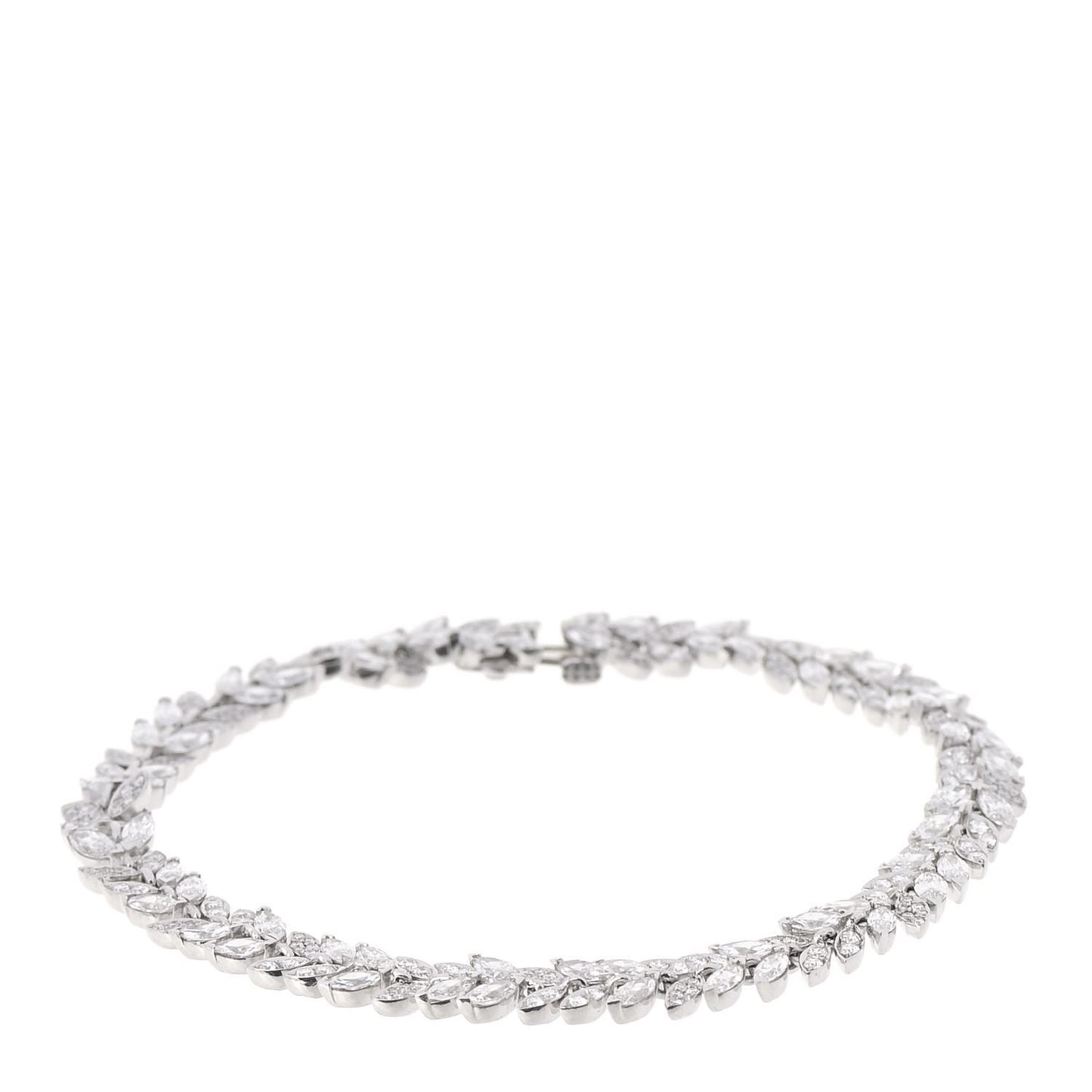 Platinum Diamond Victoria Vine Tennis Bracelet