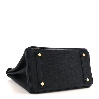 Hermes Togo Birkin 25 Black Black 4 of 12