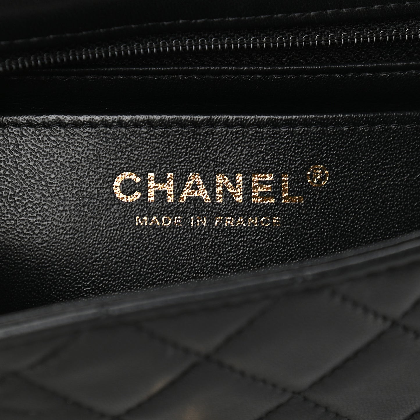 Lambskin Quilted Mini Rectangular Flap Black