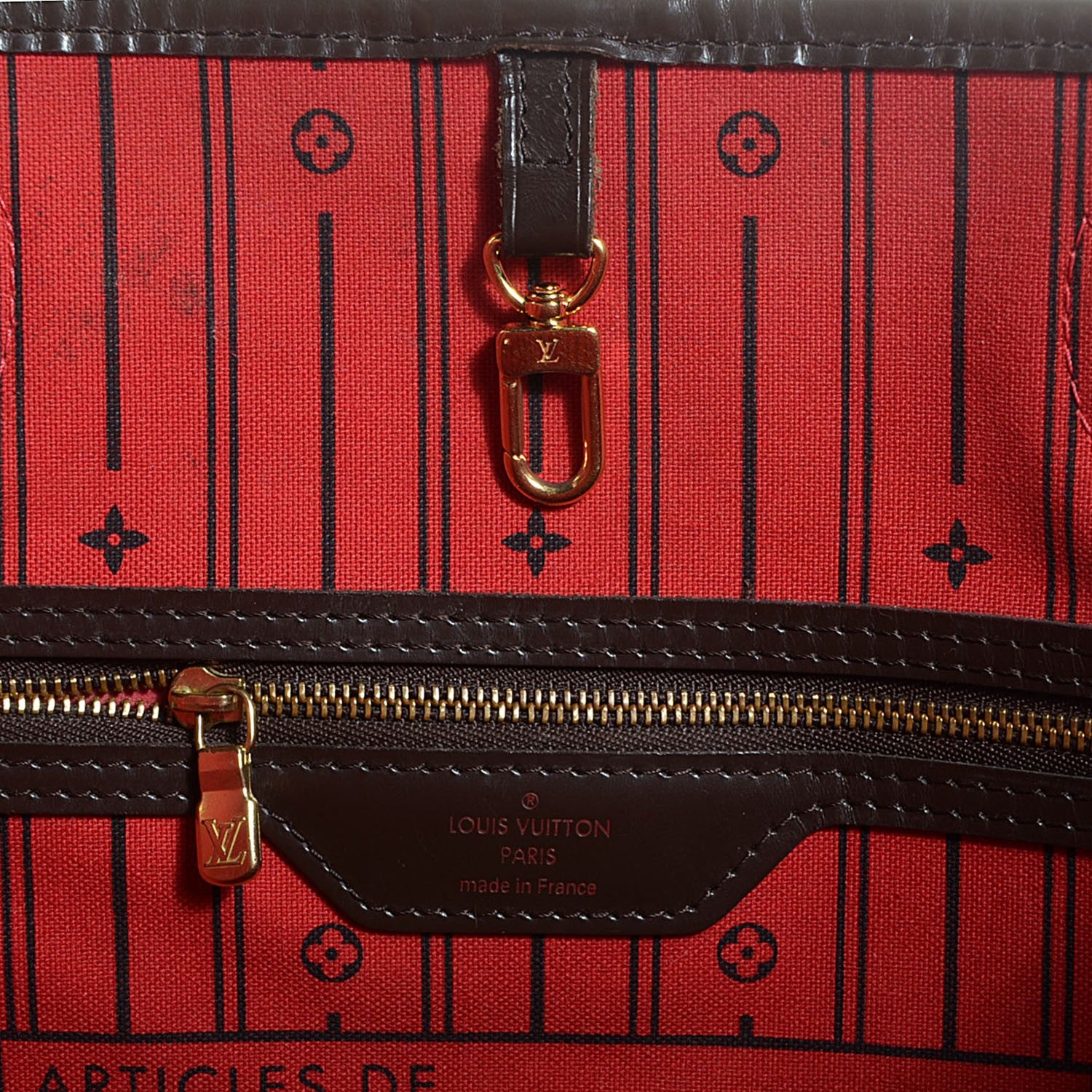Louis Vuitton Damier Ebene Neverfull MM 6 of 7