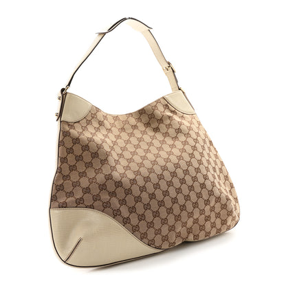 Gucci Monogram Hasler Large Hobo White 2 of 10