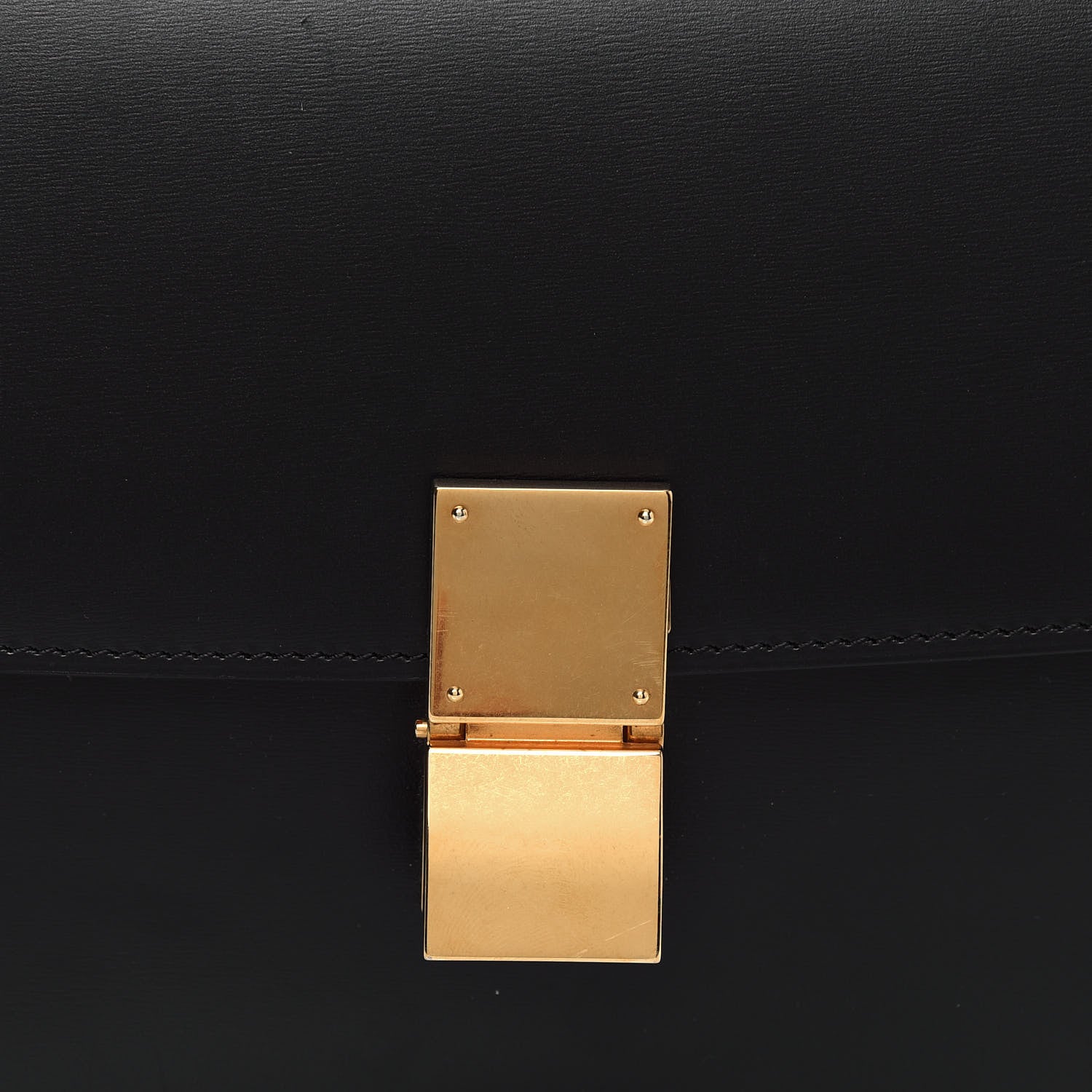Celine Box Calfskin Medium Classic Box Flap Bag Black 9 of 14