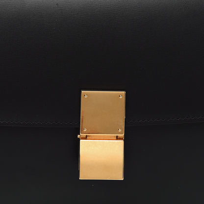 Celine Box Calfskin Medium Classic Box Flap Bag Black 9 of 14