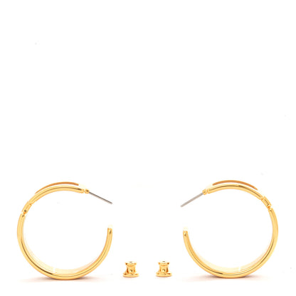 Hermes Epsom Olympe Hoop Earrings Gold 3 of 5