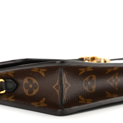 Louis Vuitton Patent Calfskin Monogram Cherrywood Chain Wallet Black 7 of 9