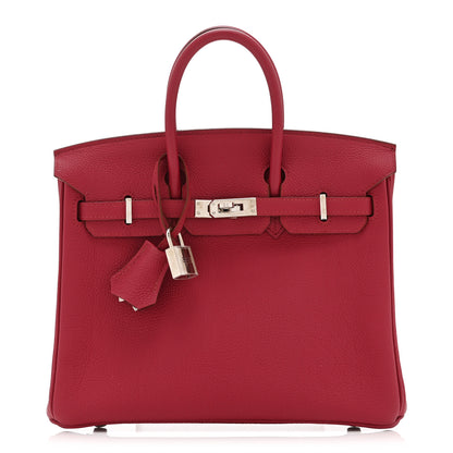 Hermes Togo Birkin 25 Rouge Grenat 1 of 10