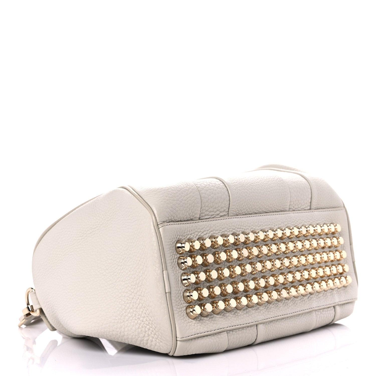 Alexander Wang Pebbled Lambskin Rocco Grey Gold Hardware 3 of 8