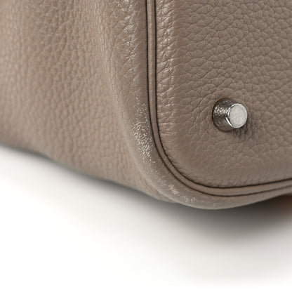 Hermes Taurillon Clemence Casaque Picotin Lock 22 MM Moutarde Gris Tourterelle 12 of 12