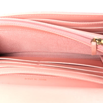 Chanel Caviar Quilted Large Filigree Gusset Flap Wallet Pink 5 of 9