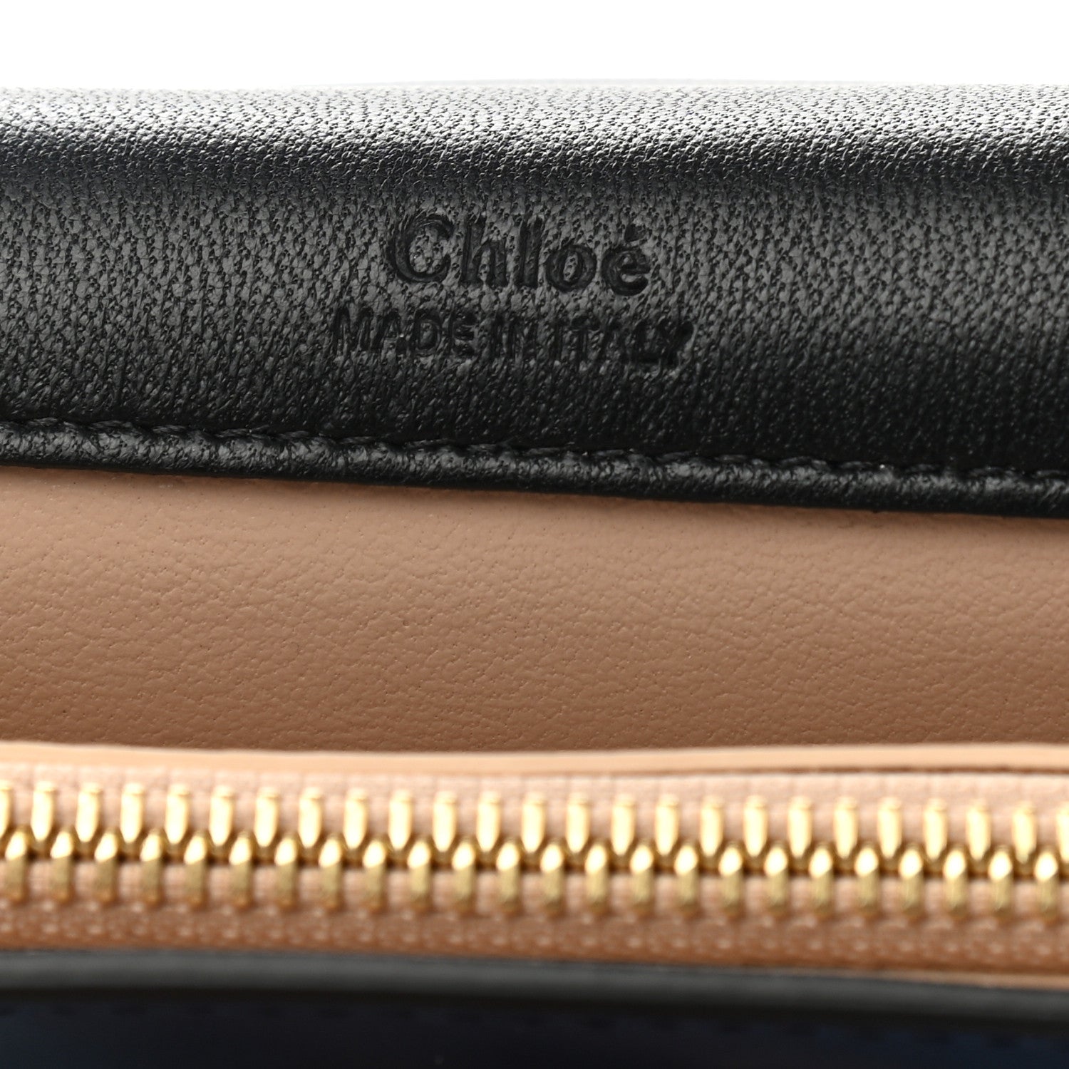 Chloe Metallic Grained Calfskin Gabrielle Clutch Blue 6 of 7