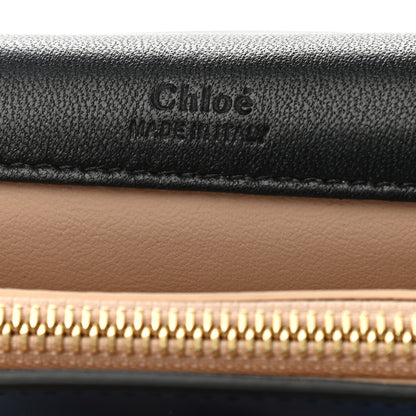 Chloe Metallic Grained Calfskin Gabrielle Clutch Blue 6 of 7
