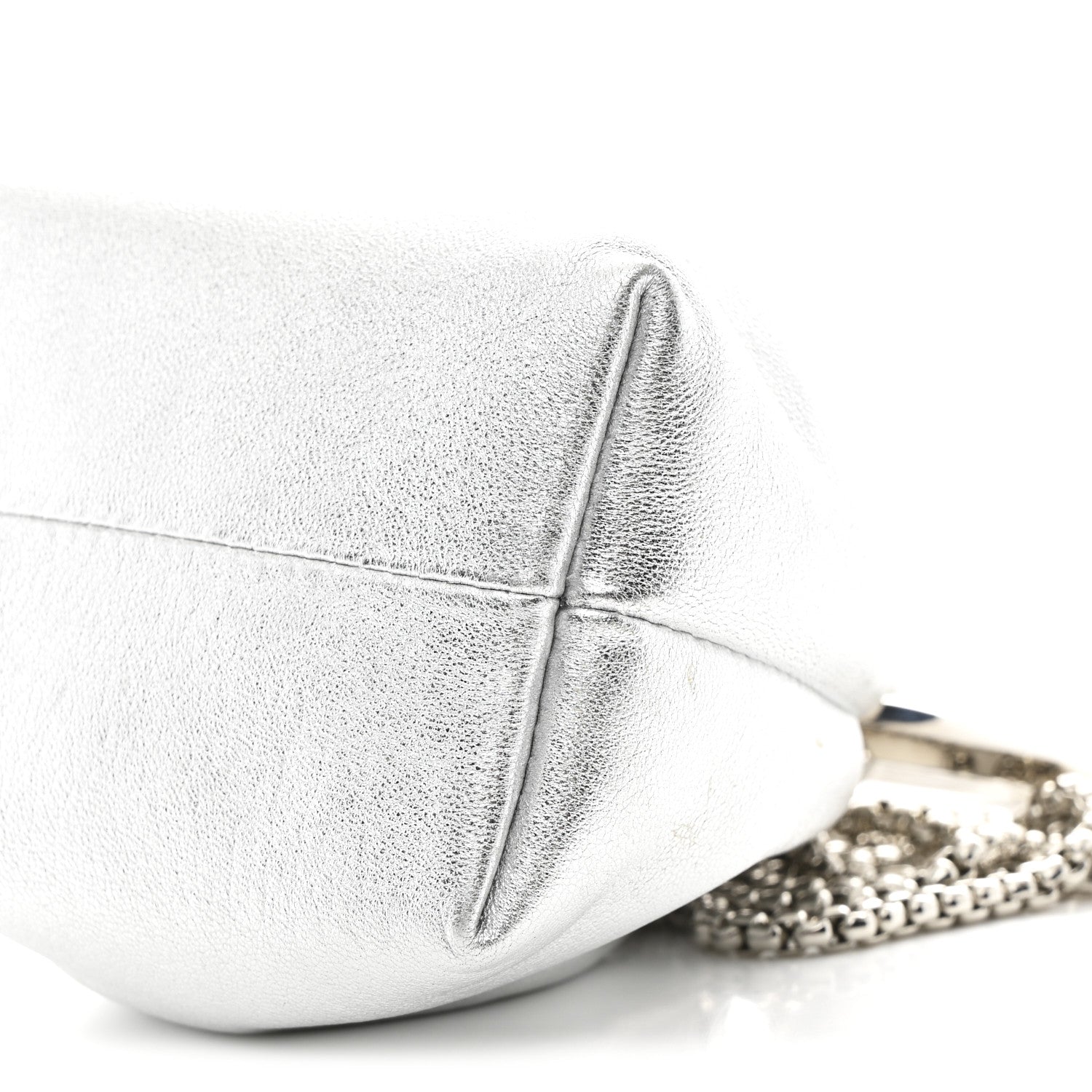 Jimmy Choo Metallic Nappa Micro Bon Bon Bag Silver 10 of 10