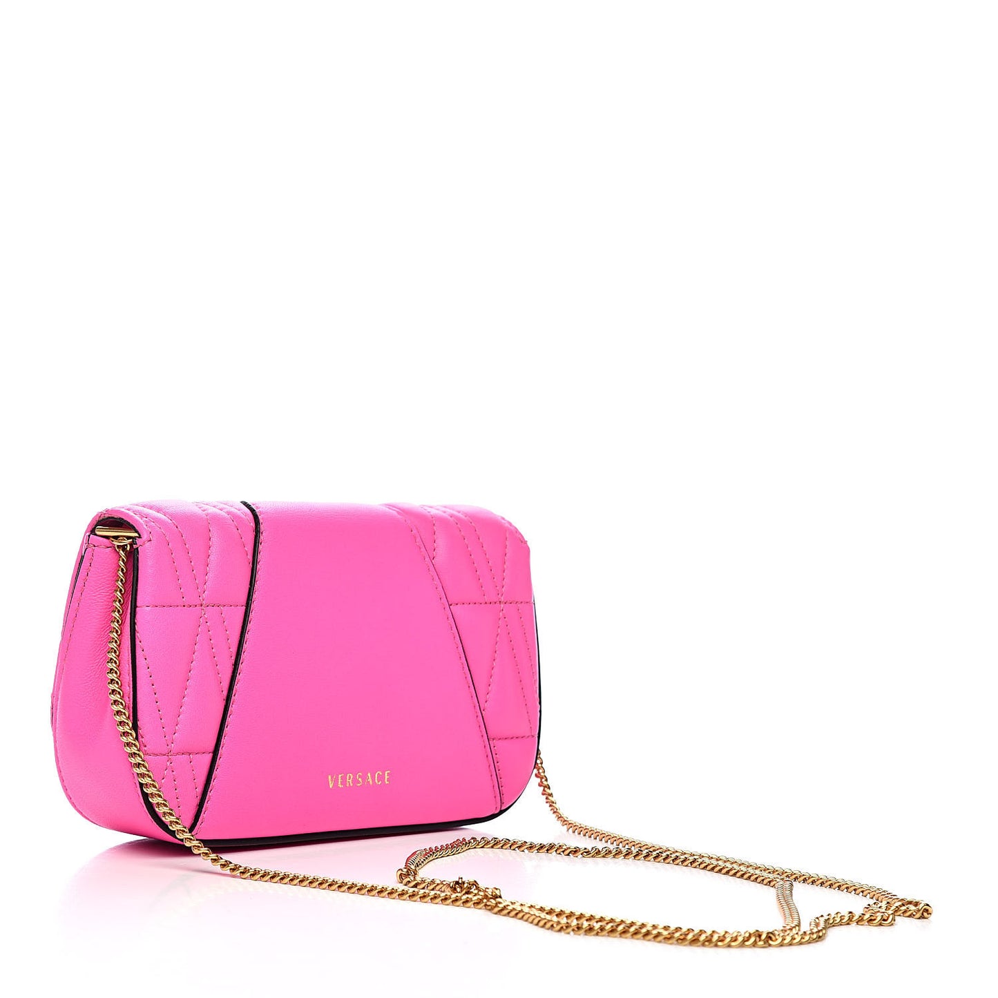 Nappa Quilted Virtus Evening Bag Pink