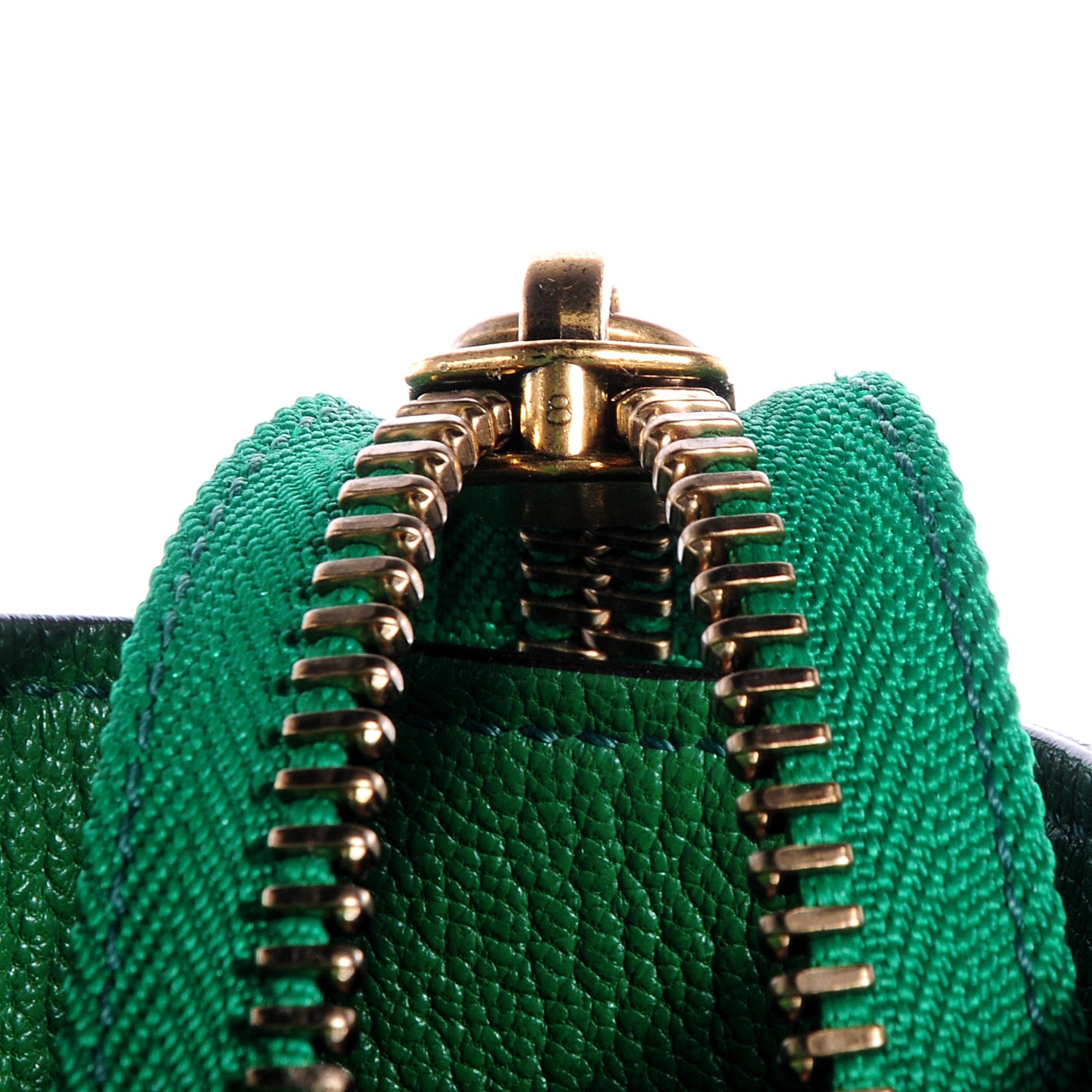 Celine Palmelato Leather Mini Luggage Grass Green 8 of 8