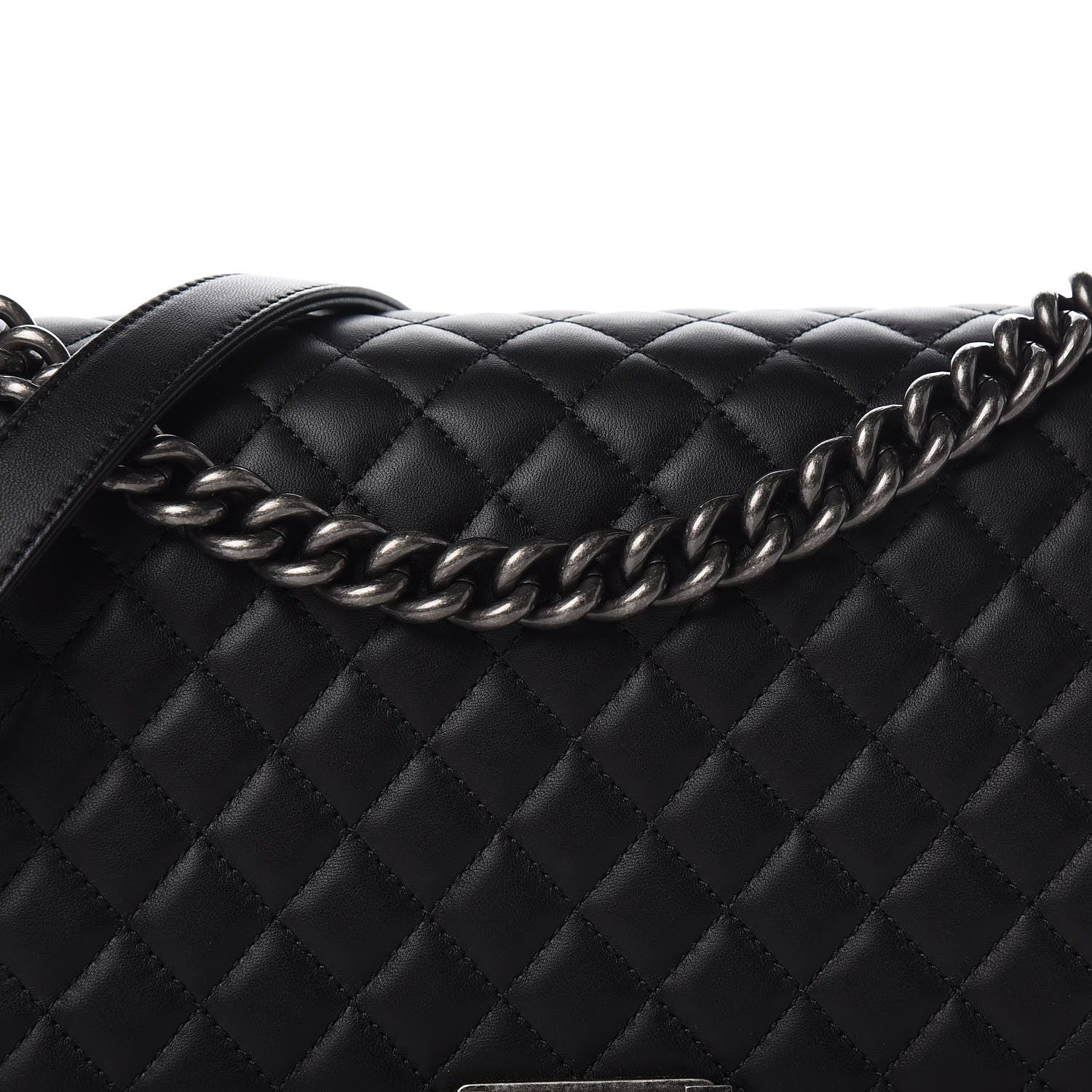 Chanel Lambskin Quilted New Medium Boy Flap Black 10 of 11