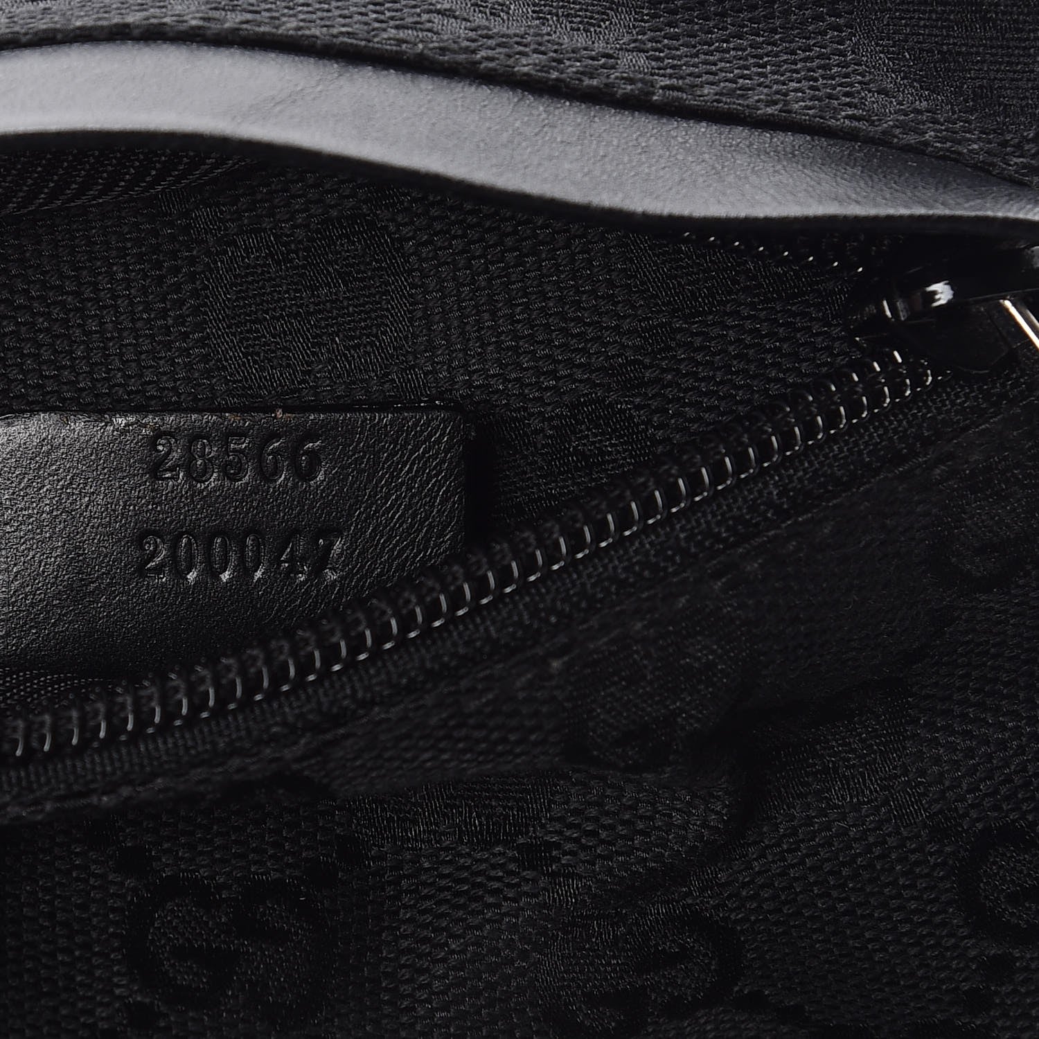 Gucci GG Monogram Double Pocket Belt Bag Black 9 of 10