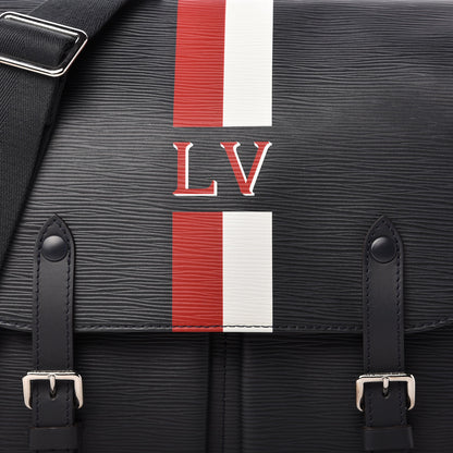 Louis Vuitton Epi Christopher Messenger Navy Stripes 10 of 10