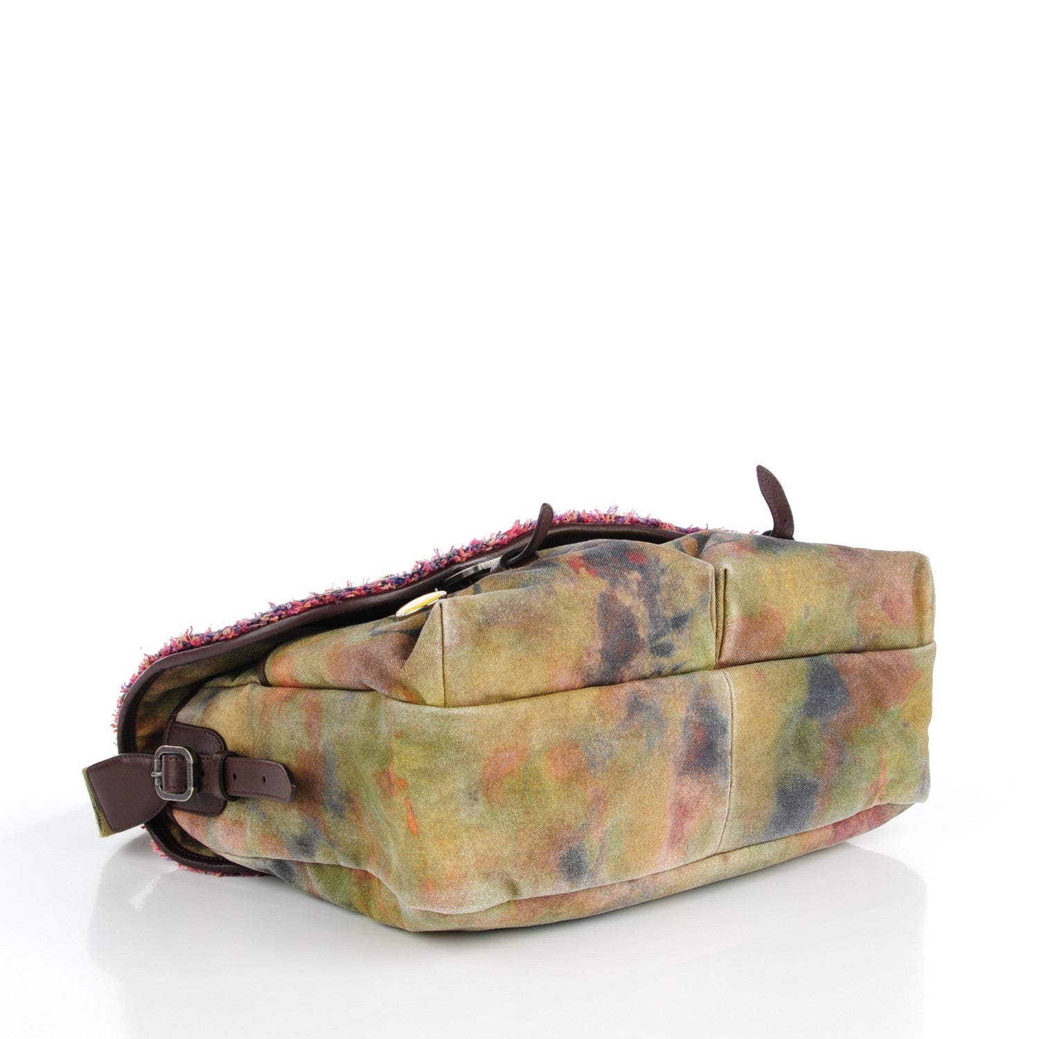 Chanel Washed Toile Large Graffiti On The Pavements Messenger Khaki Multicolor 3 of 8