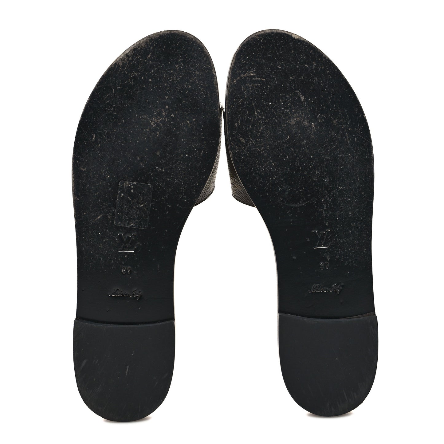 Patent Monogram Lock It Flat Mules 39