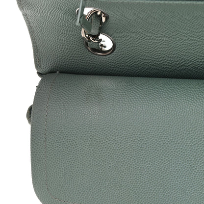 Chanel Caviar Quilted Medium Double Flap Light Blue 12 of 17
