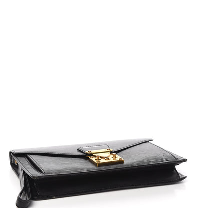 Louis Vuitton Epi Pochette Sellier Dragonne Clutch Black 3 of 9