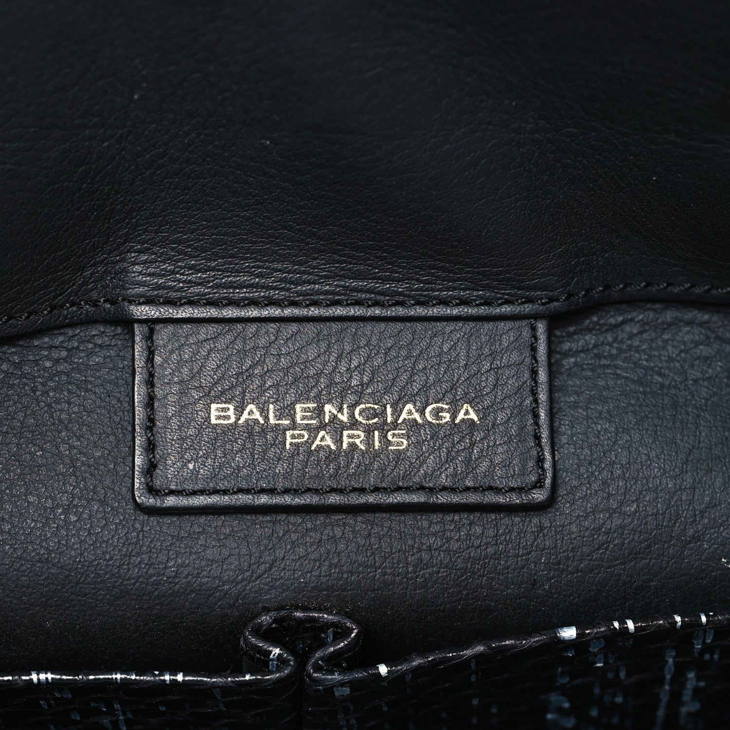 Balenciaga Glazed Elaphe Papier A4 Tote Blue 6 of 10