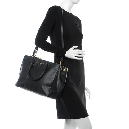 Prada Saffiano Large Galleria Double Zip Tote Black 3 of 17