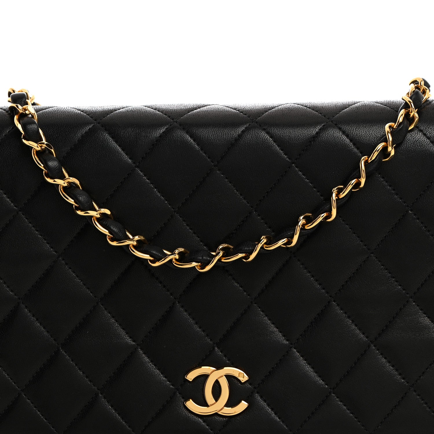 Chanel Lambskin Quilted Small Single Flap Bag Black 8 of 10