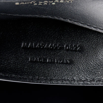 Saint Laurent Calfskin Y Quilted Monogram Monochrome Small Loulou Chain Satchel Black 8 of 12