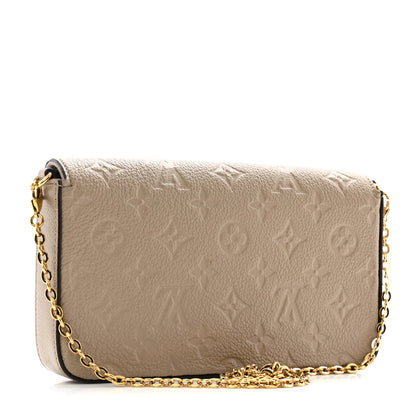 Louis Vuitton Empreinte Pochette Felicie Chain Wallet Tourterelle 4 of 13