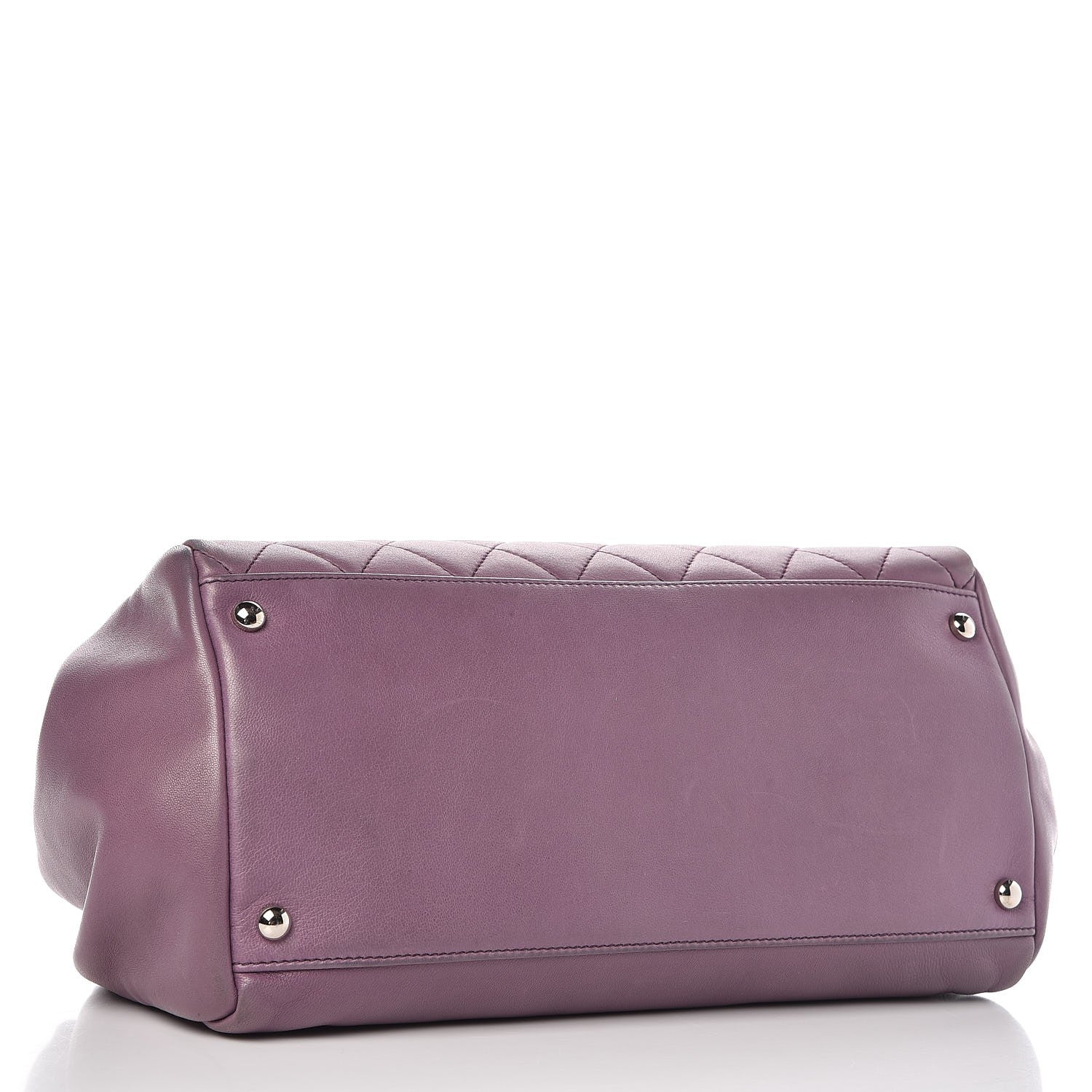 Chanel Lambskin Quilted Small Accordion Flap Light Purple 4 of 16