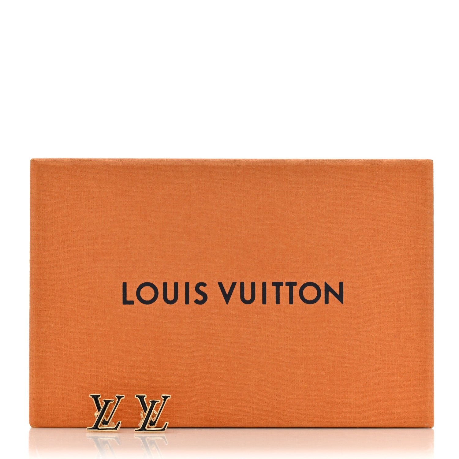 Louis Vuitton Metal Enamel LV Iconic Earrings Gold 6 of 6